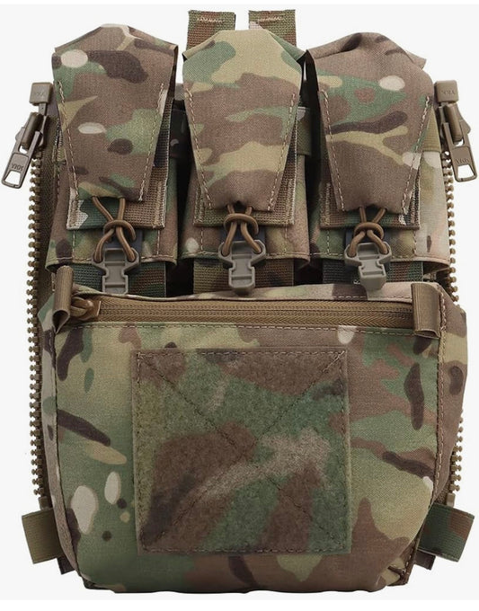 Molle Back Panel Zipper On Pouch
